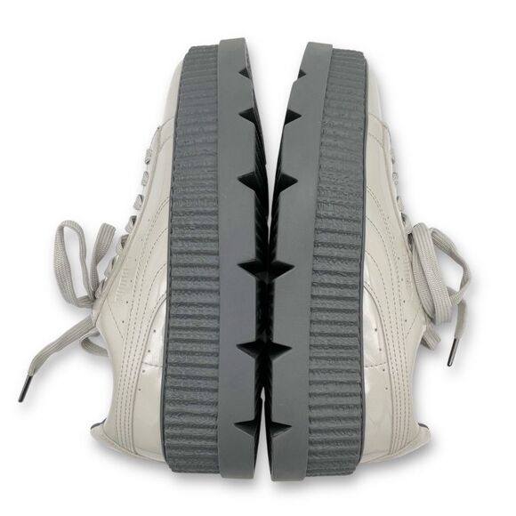 Puma x Fenty Pointy Creeper Sneaker Size 8 Patent Dove Gray Rihanna Platform - Picture 10 of 16